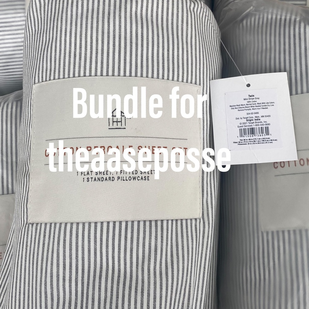 NWT! 4 Hearth & Hand Twin Sheet Sets